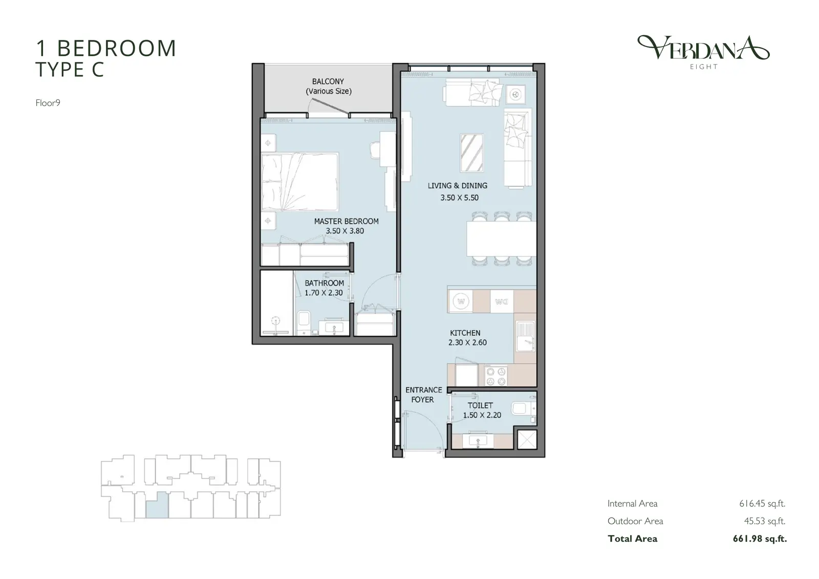 Floor plan for Type C