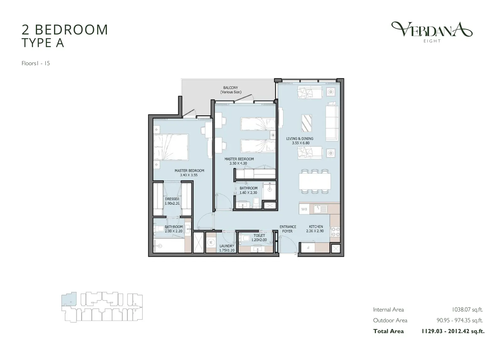 Floor plan for Type A