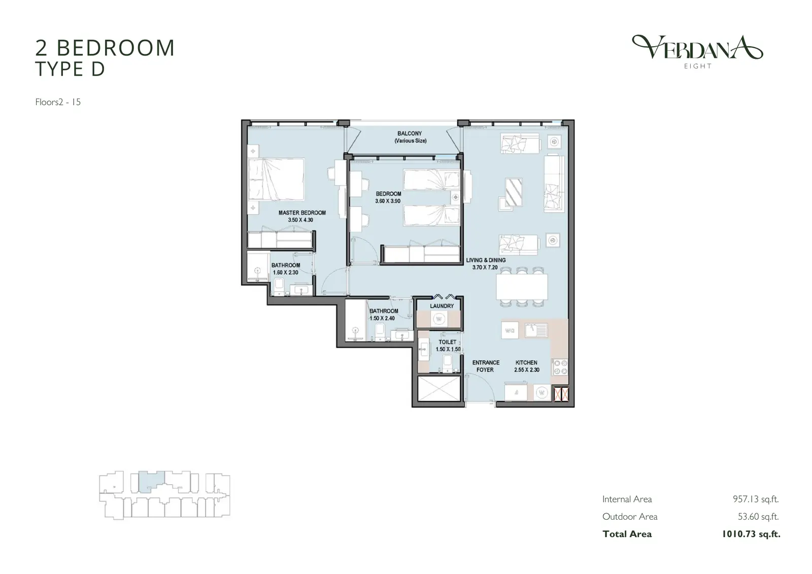 Floor plan for Type D