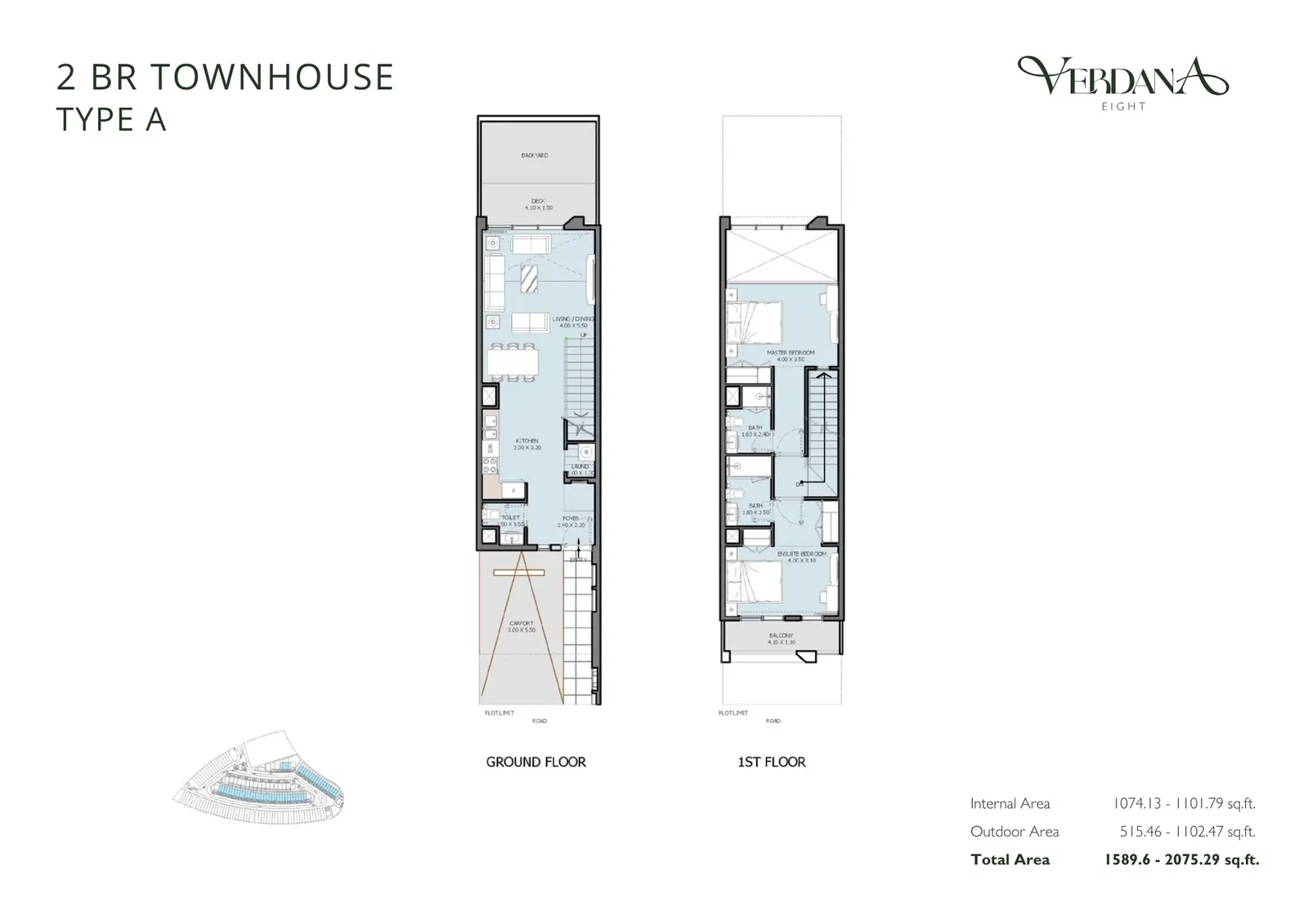 Floor plan for Type A