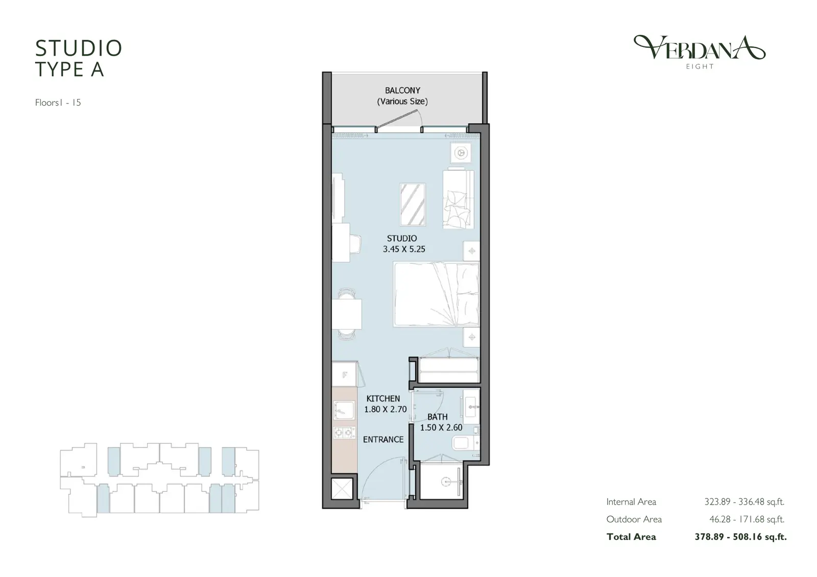 Floor plan for Type A