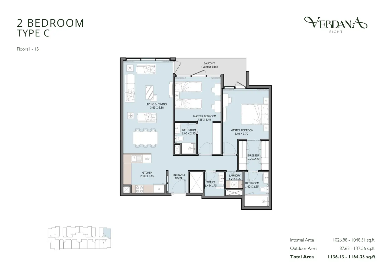 Floor plan for Type C