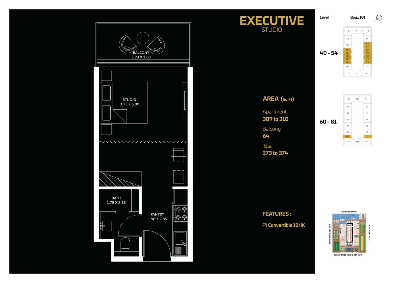 Floor plan for Executive