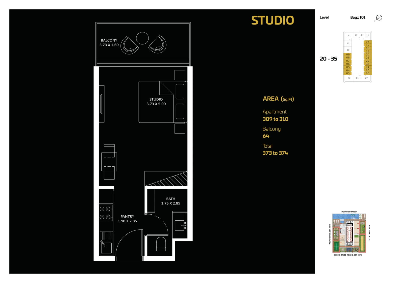 Floor plan for Standard