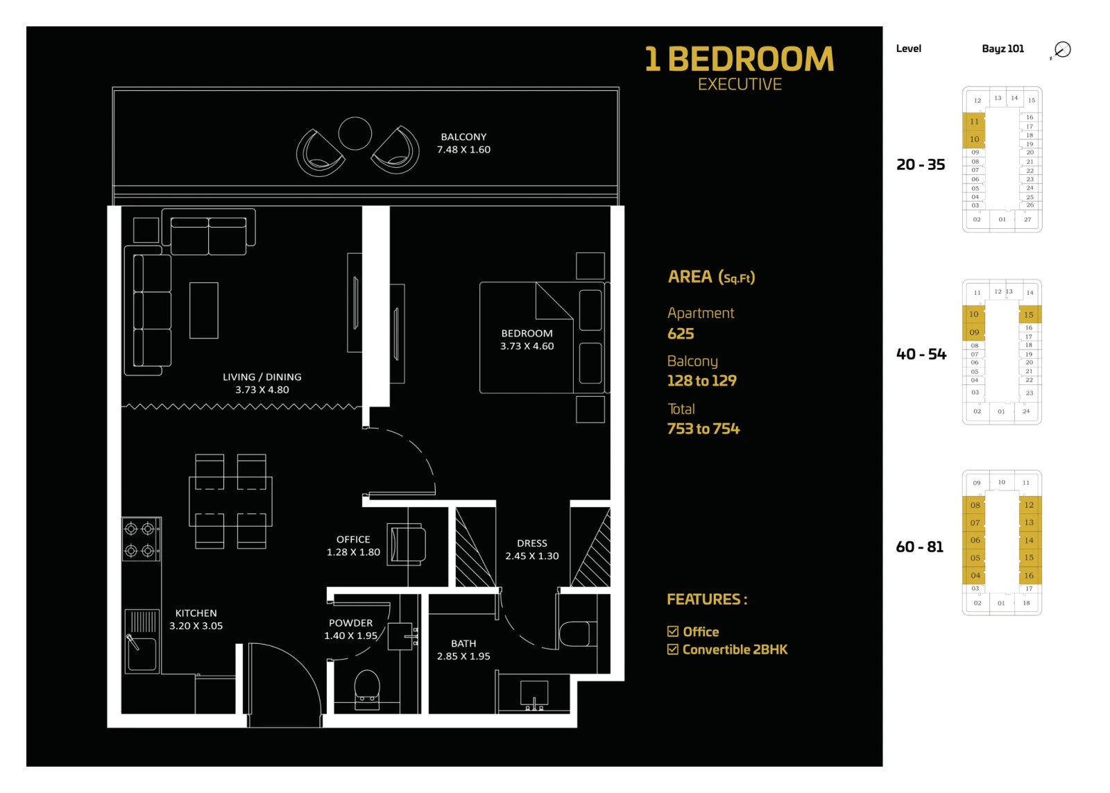 Floor plan for Executive