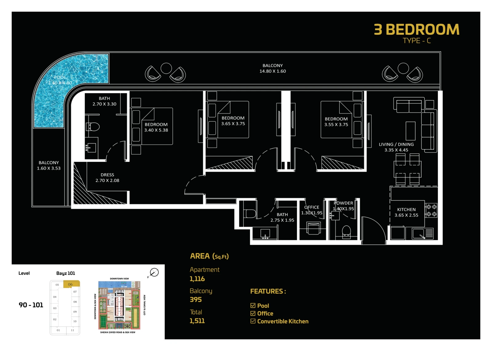 Floor plan for Type C