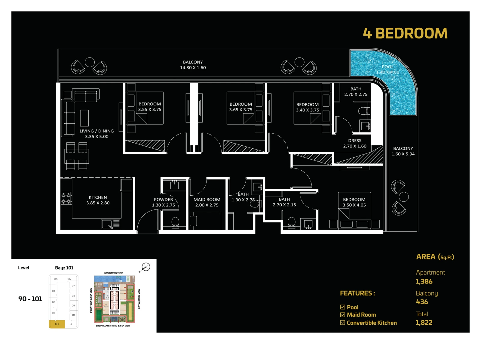 Floor plan for Standard