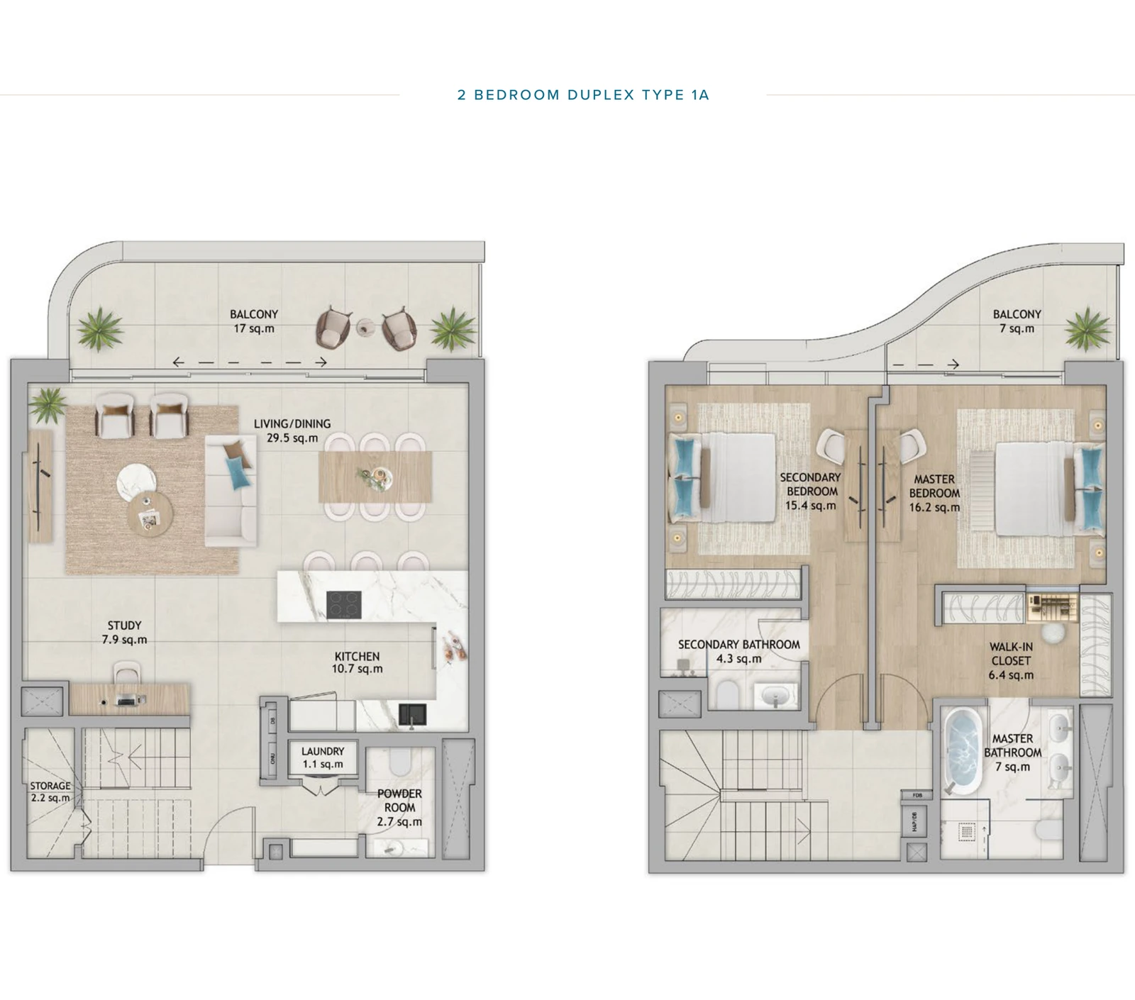 Floor plan for Type 1A