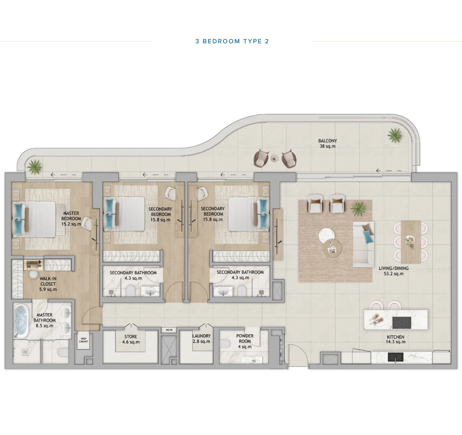 Floor plan for Type 2