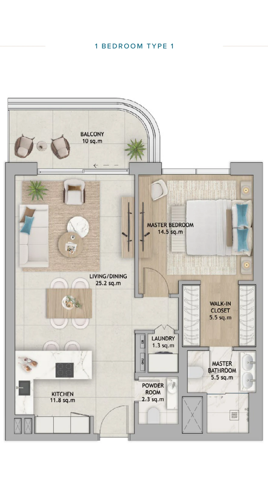 Floor plan for Type 1