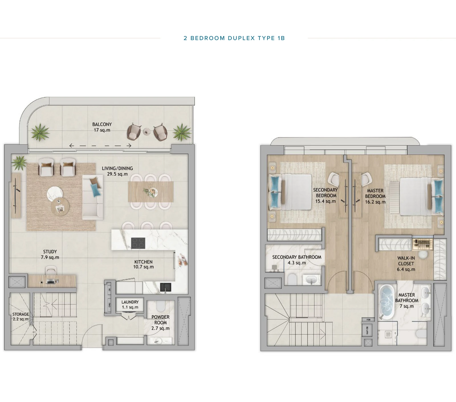 Floor plan for Type 1B