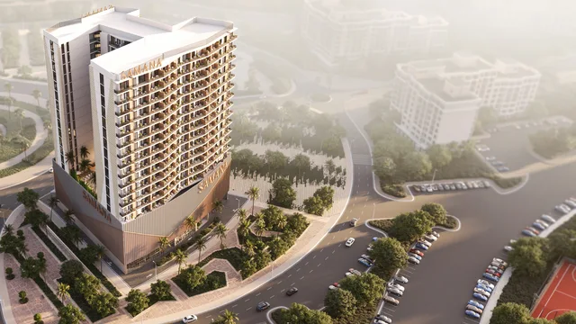 Elevated exterior view of Greenfield by Samana in Al Warsan