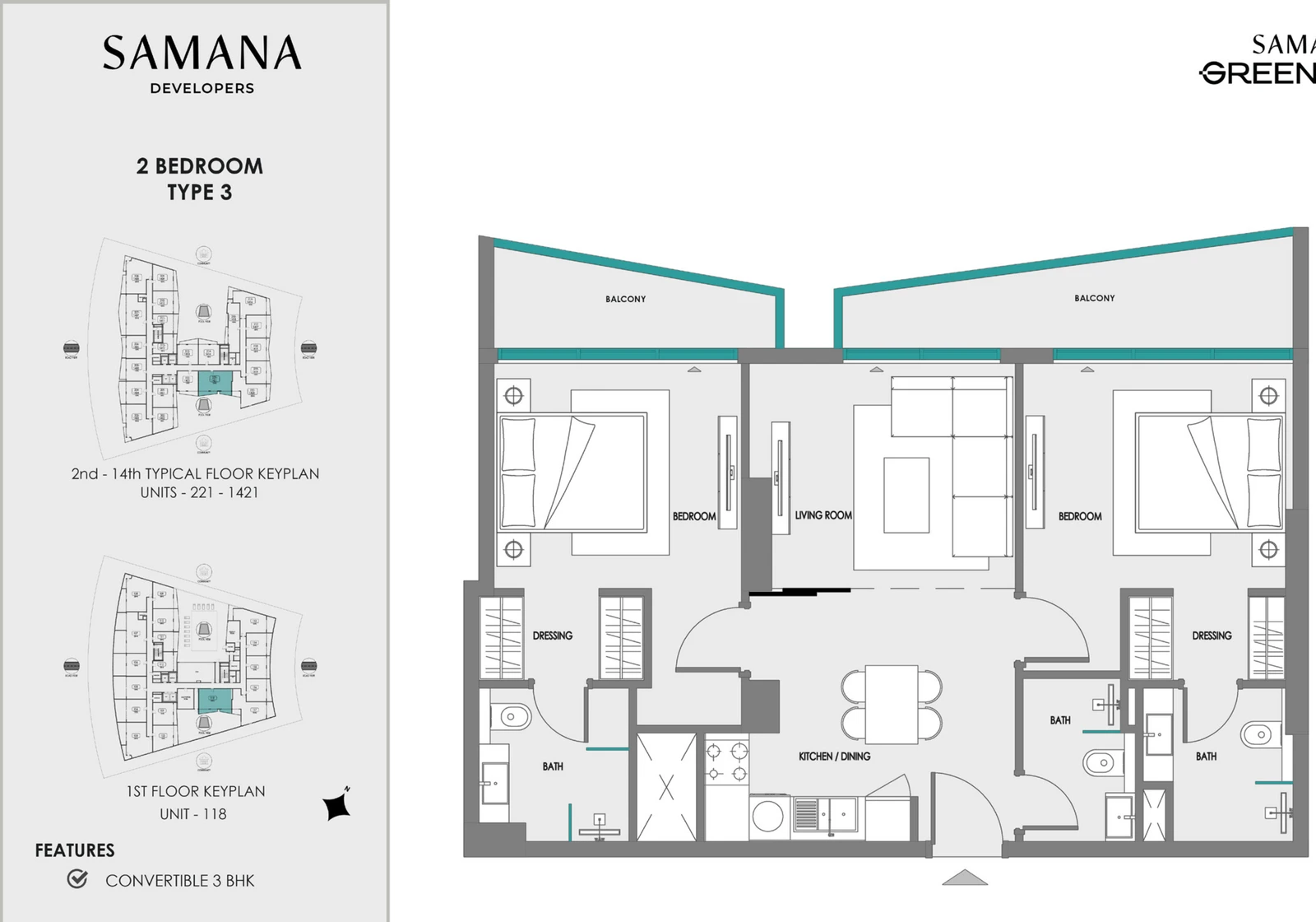 Floor plan for Type 3