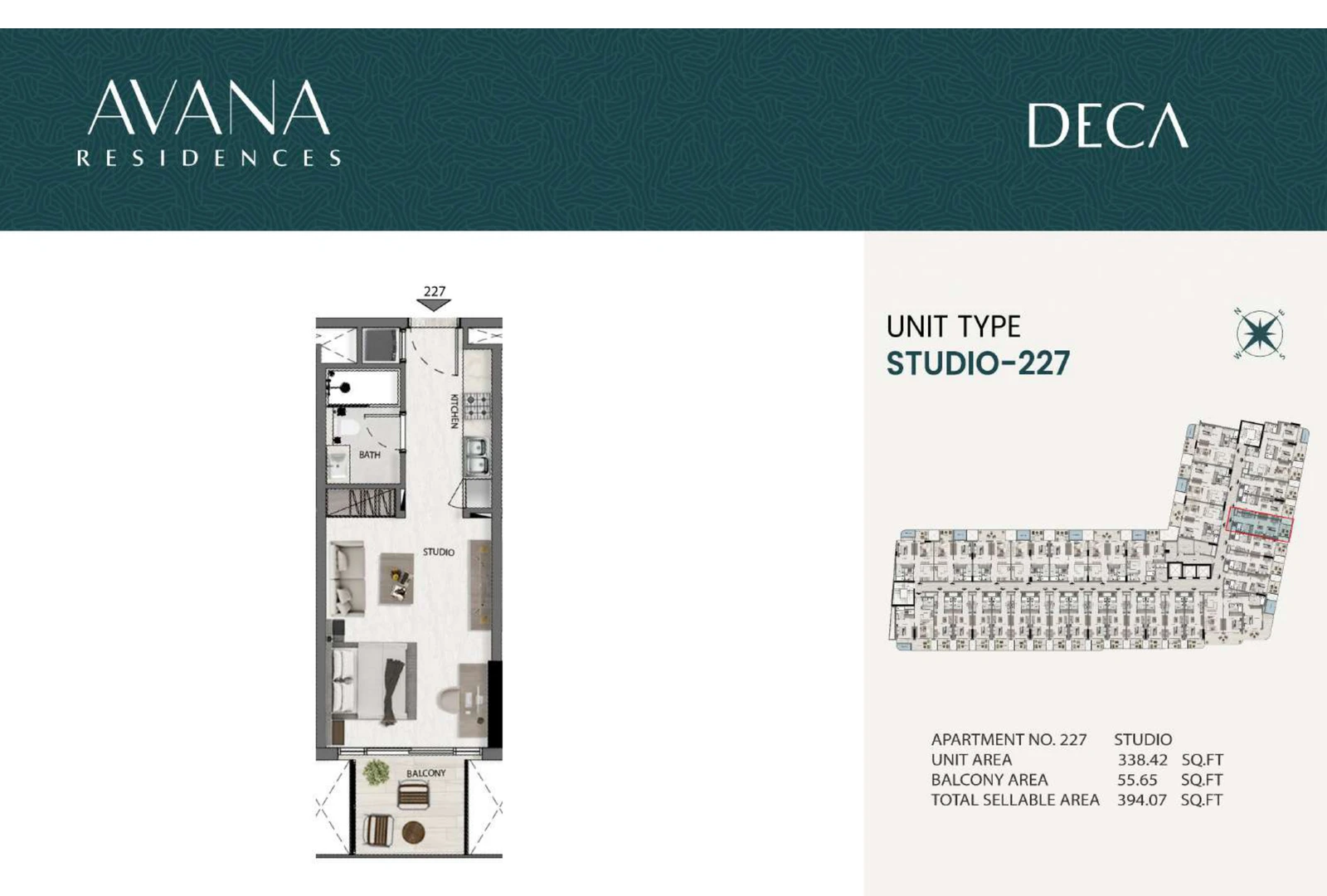 Floor plan for 227