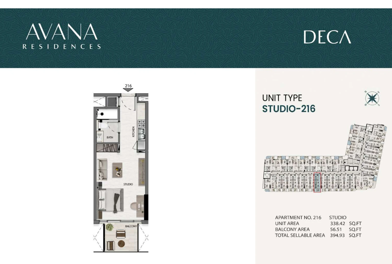 Floor plan for 216