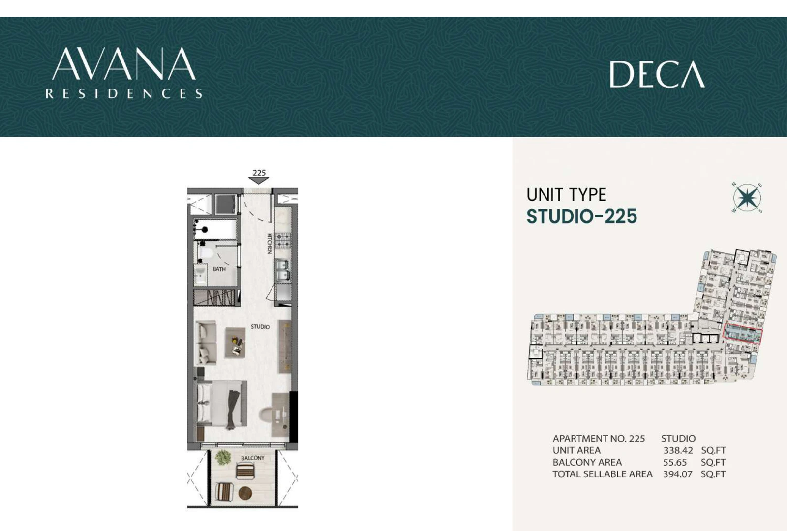 Floor plan for 225