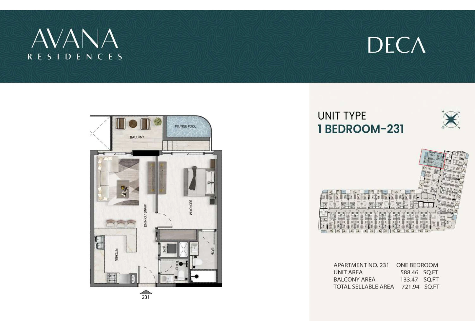 Floor plan for 231