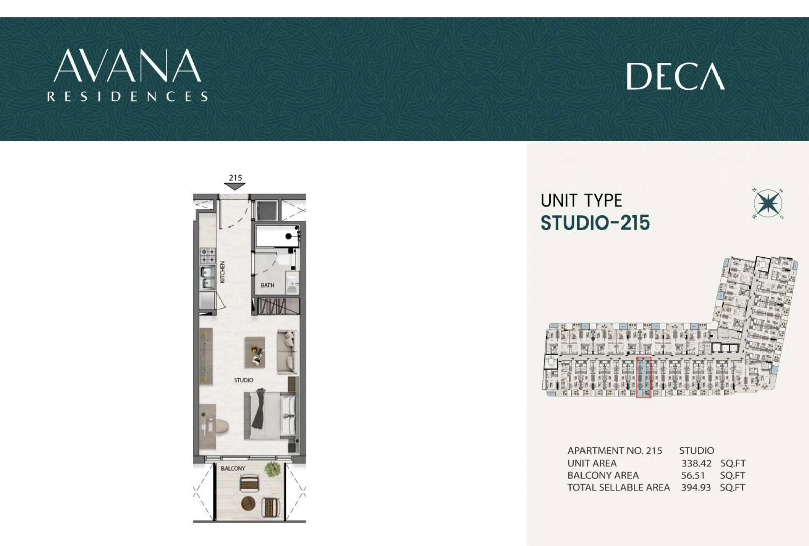 Floor plan for 215