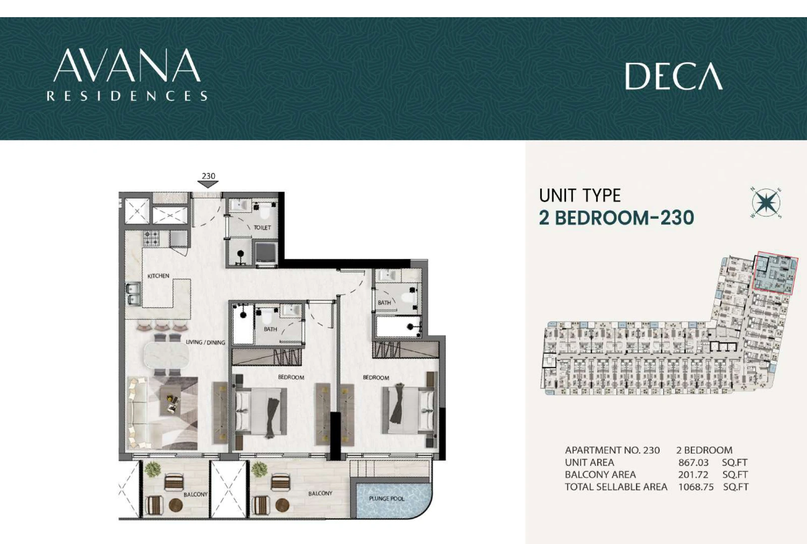 Floor plan for 230