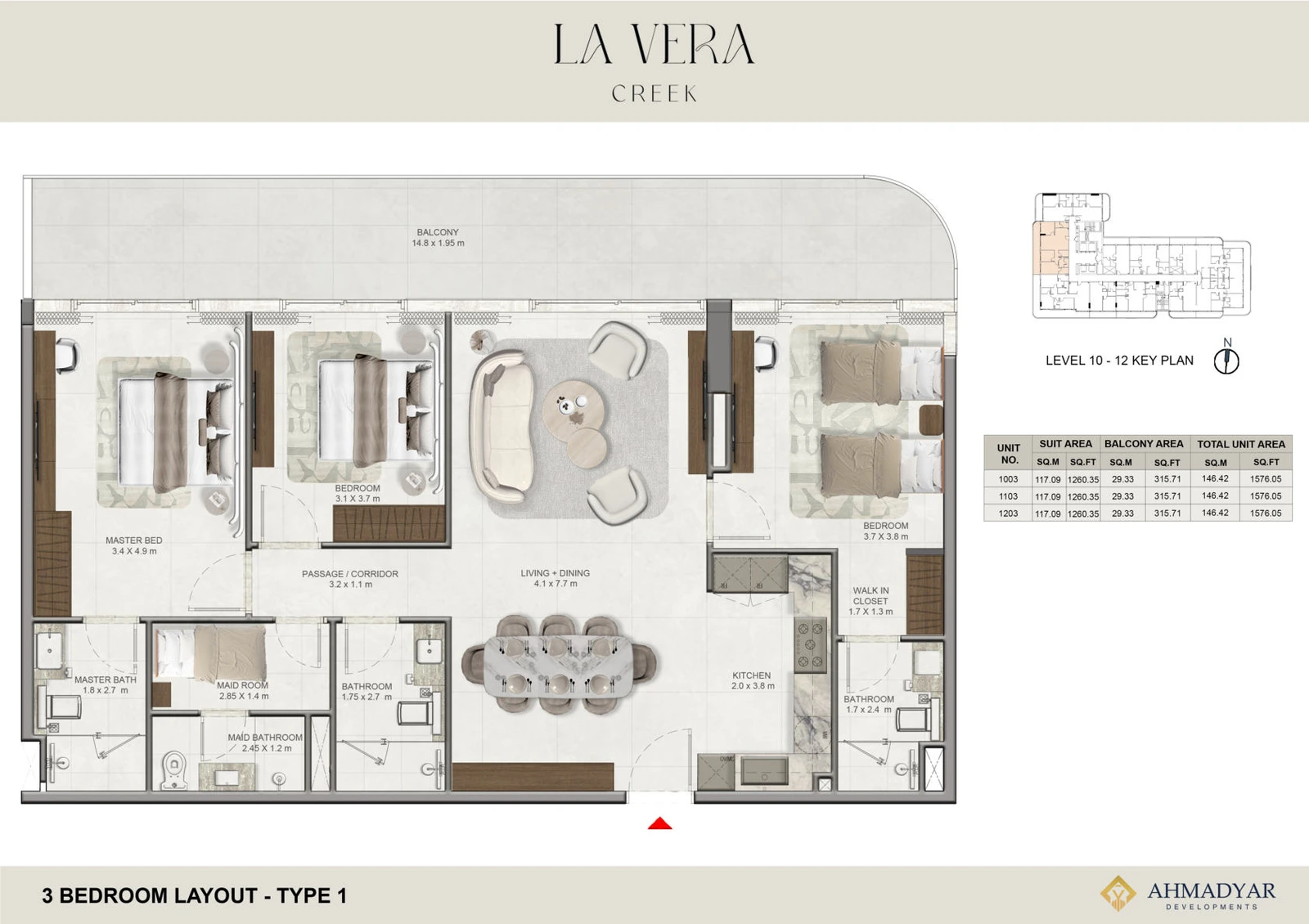 Floor plan for Type 1