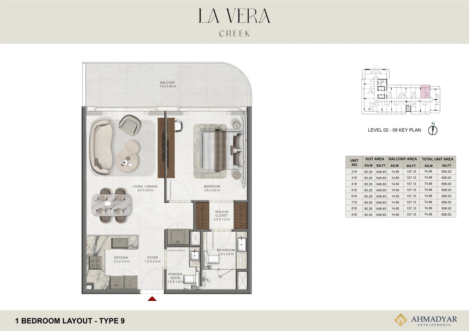 Floor plan for Type 9