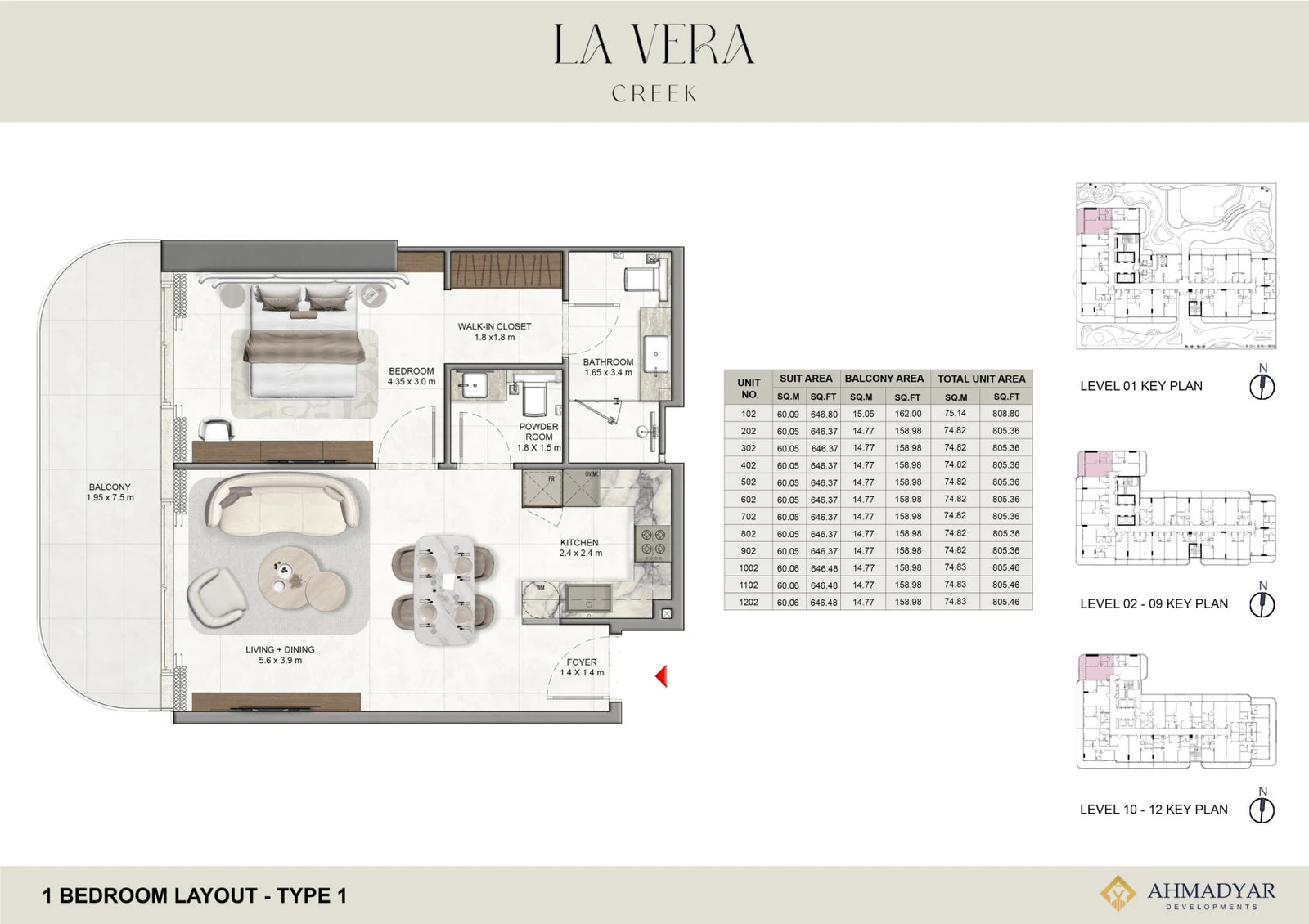Floor plan for Type 1