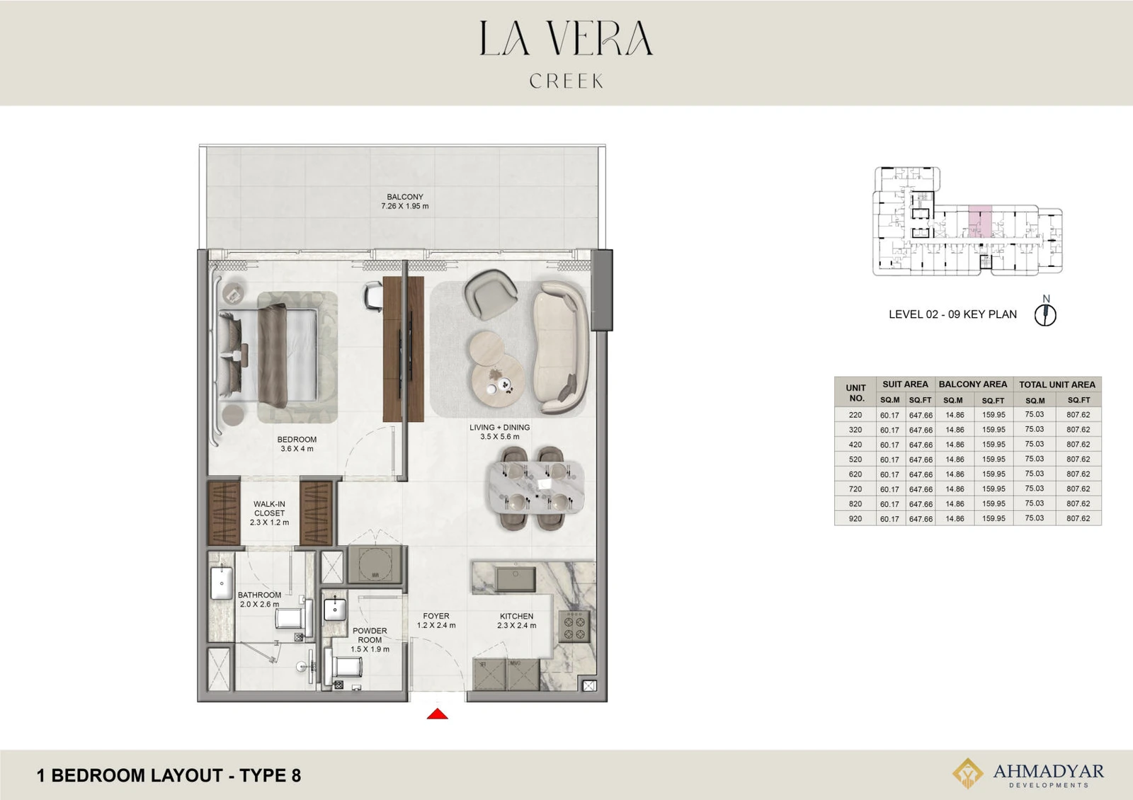 Floor plan for Type 8