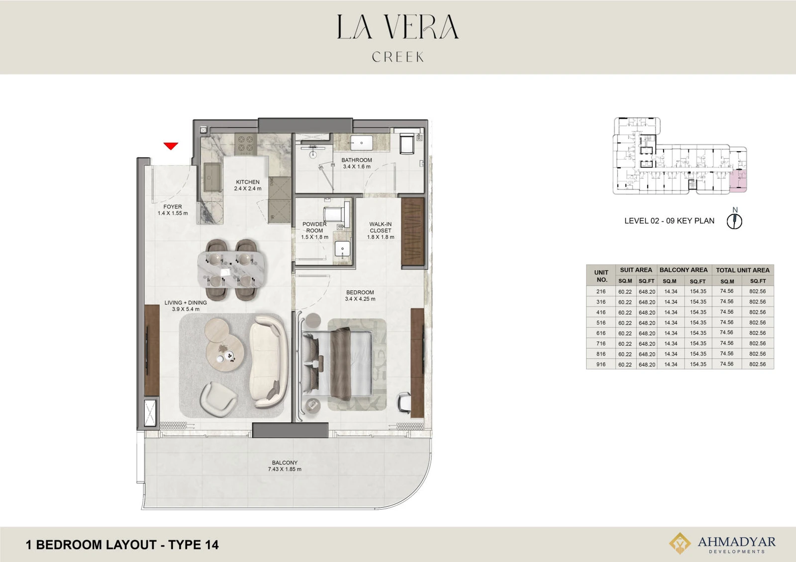 Floor plan for Type 14
