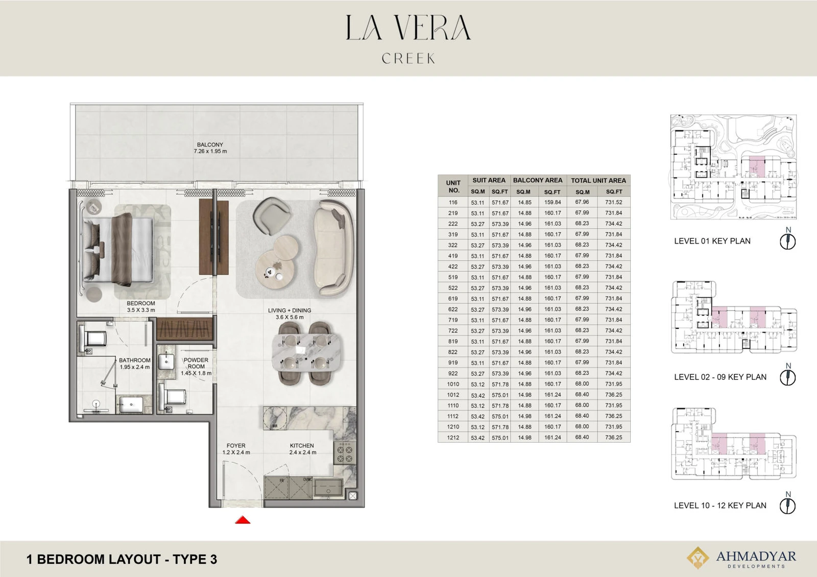 Floor plan for Type 3