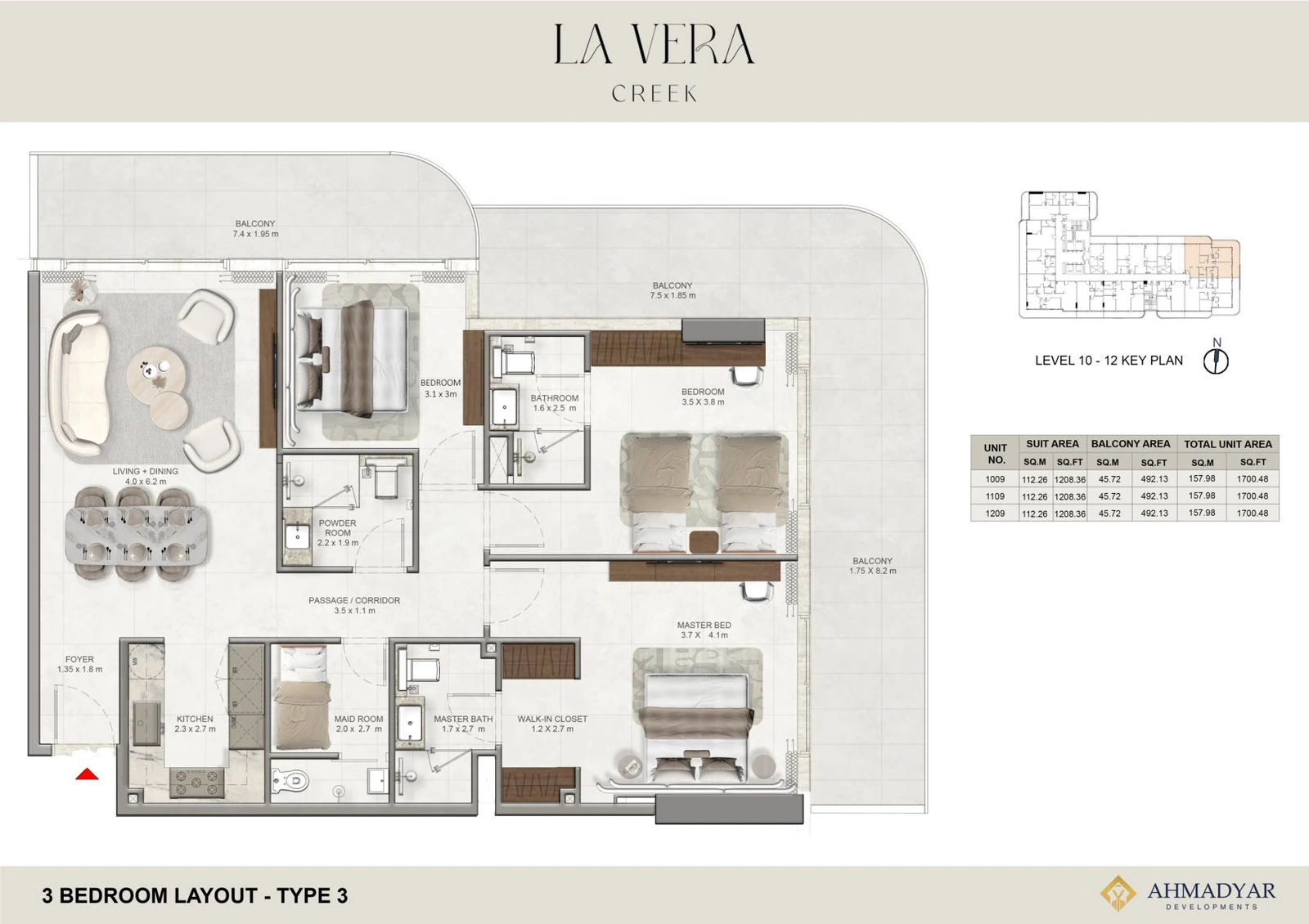 Floor plan for Type 3