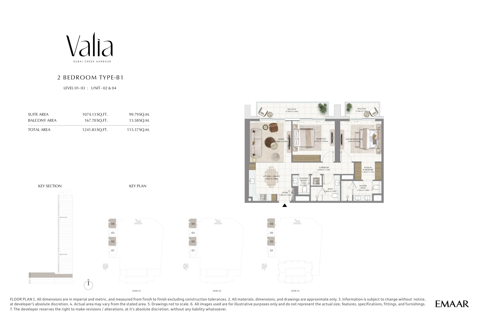 Floor plan for Type B1