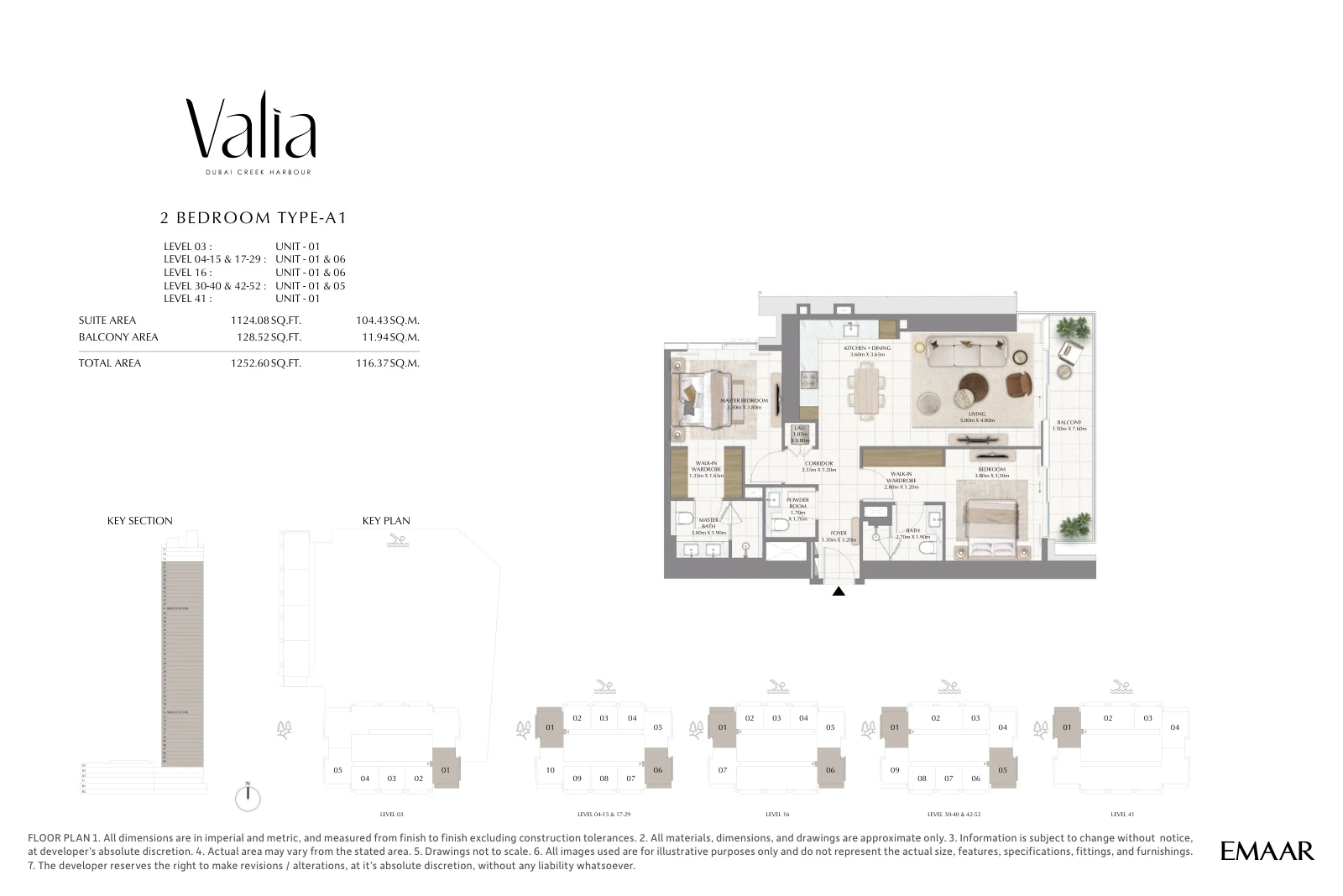 Floor plan for Type A1