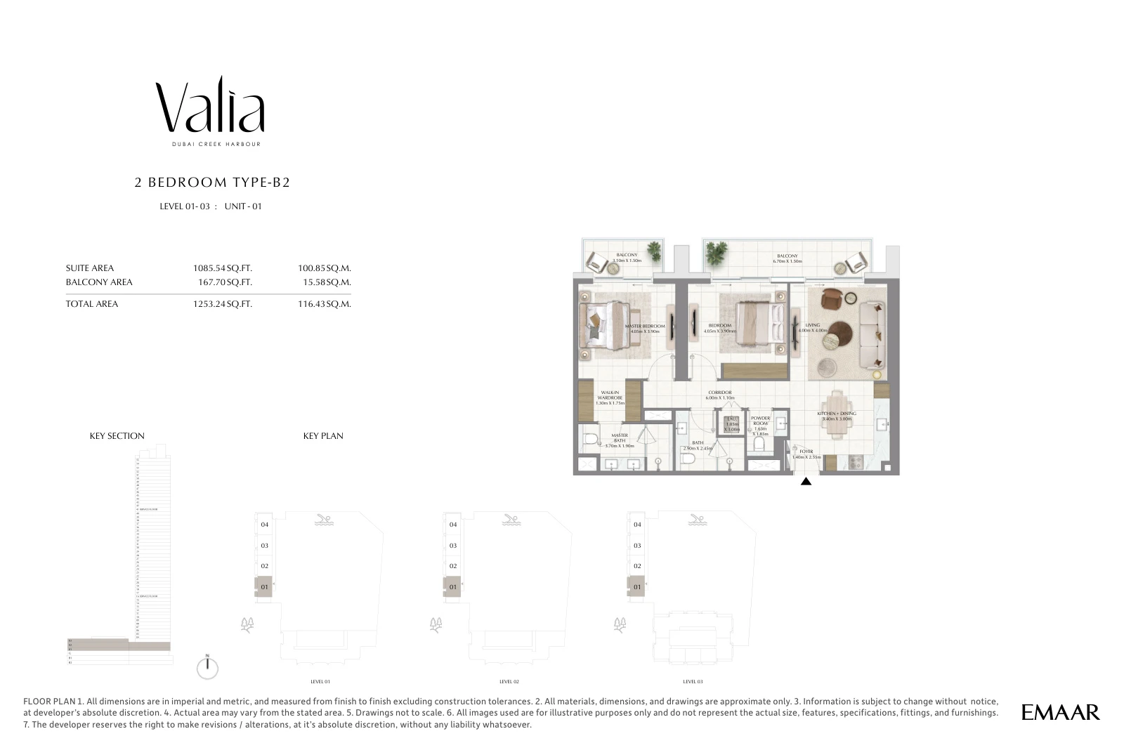 Floor plan for Type B2