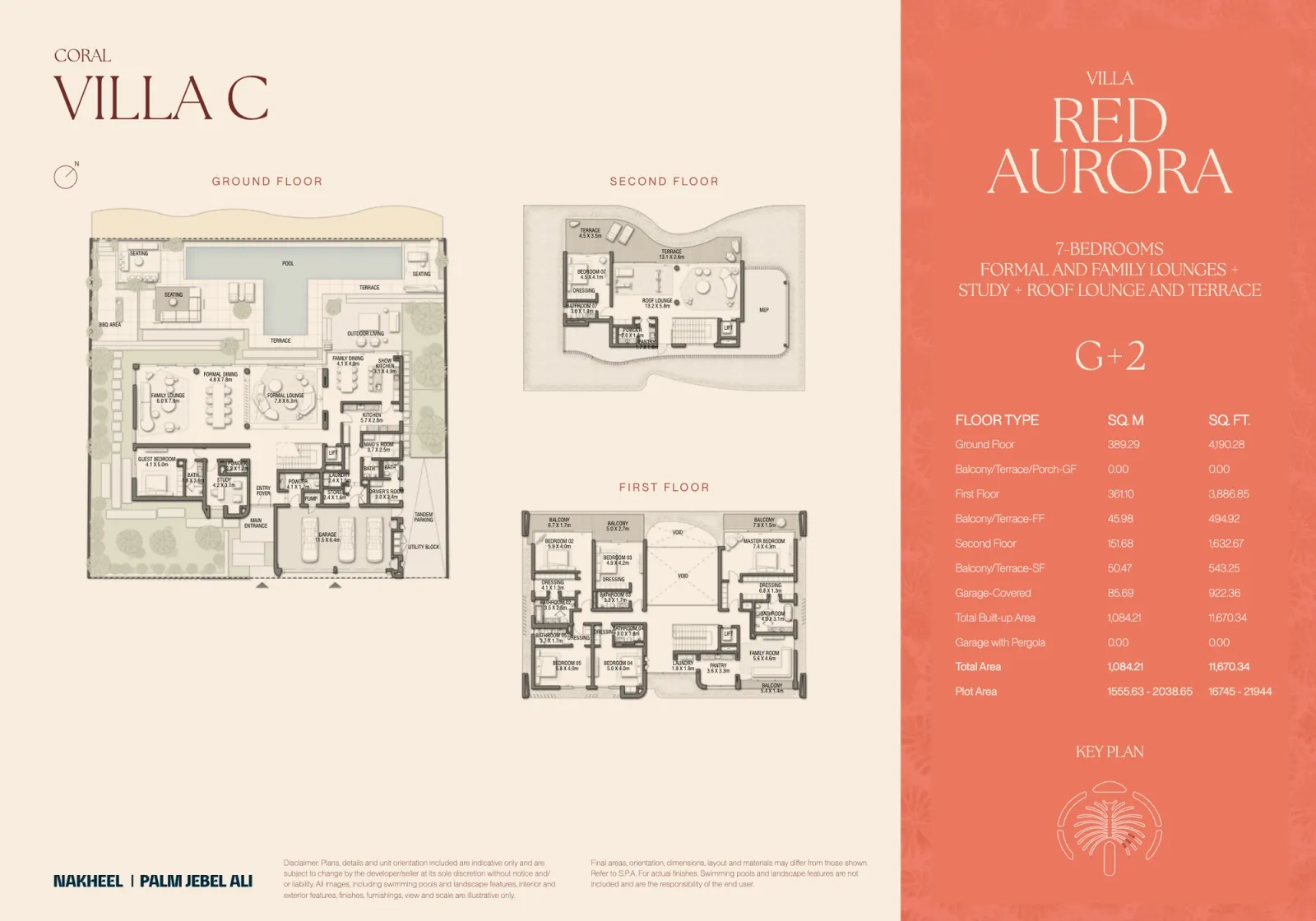 Floor plan for Villa Red Aurora