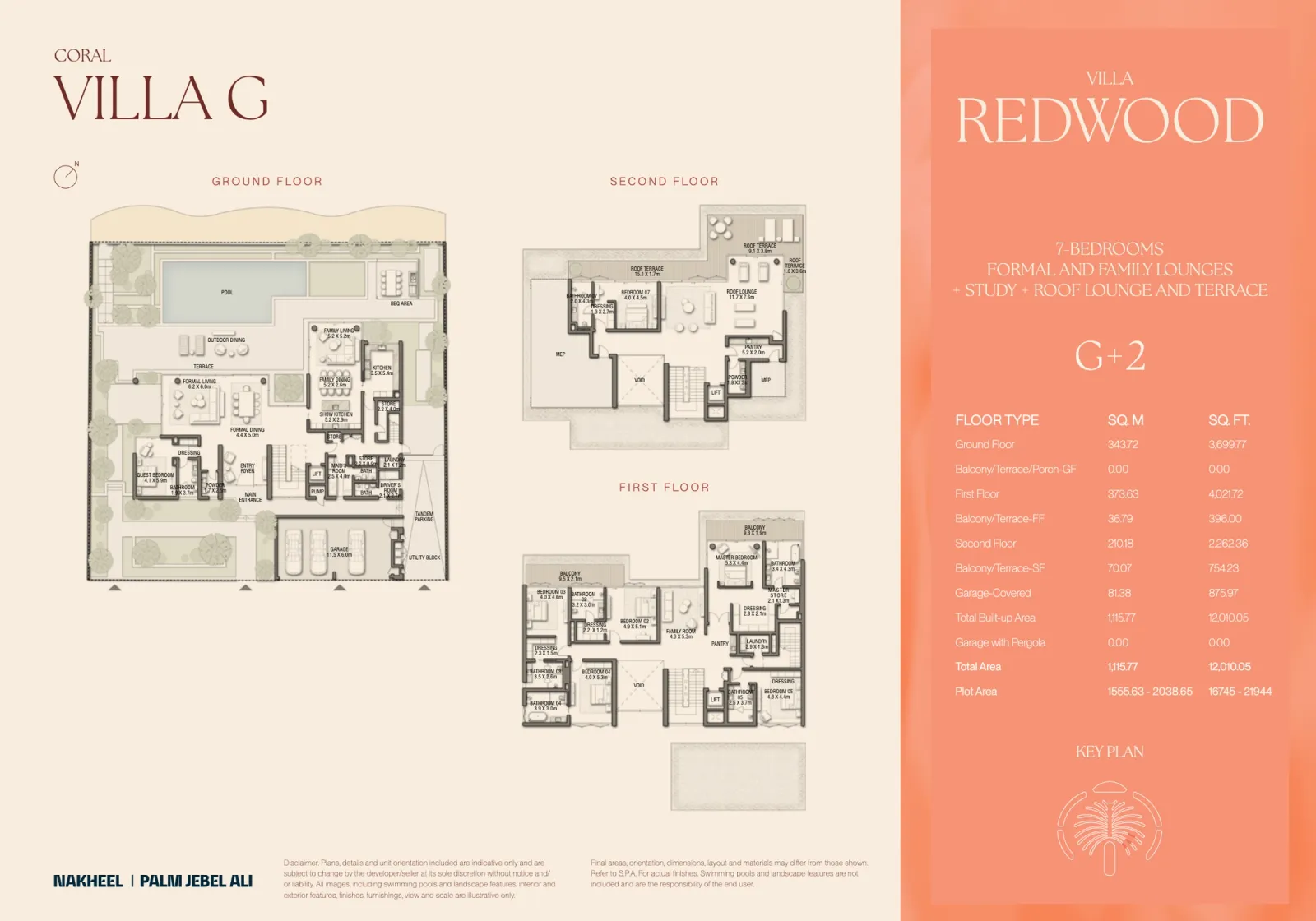 Floor plan for Villa Redwood