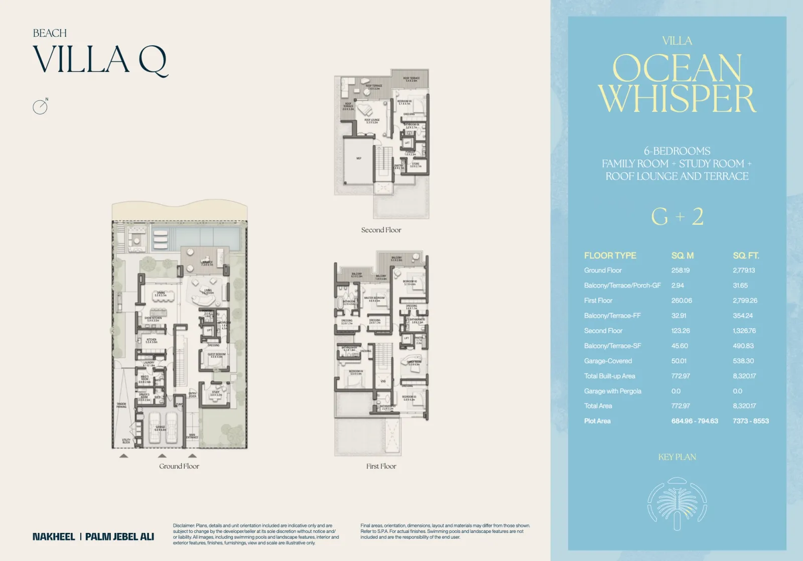 Floor plan for Villa Ocean Whisper