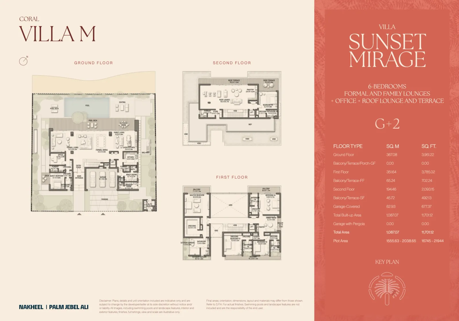 Floor plan for Villa Sunset Mirage