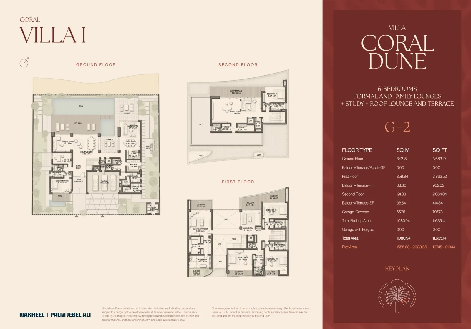 Floor plan for Villa Coral Dune