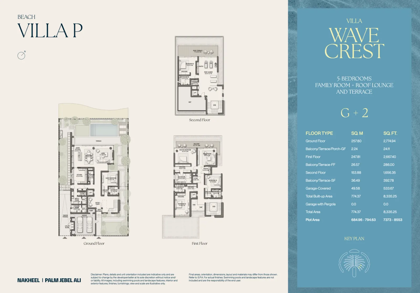 Floor plan for Villa Wave Crest