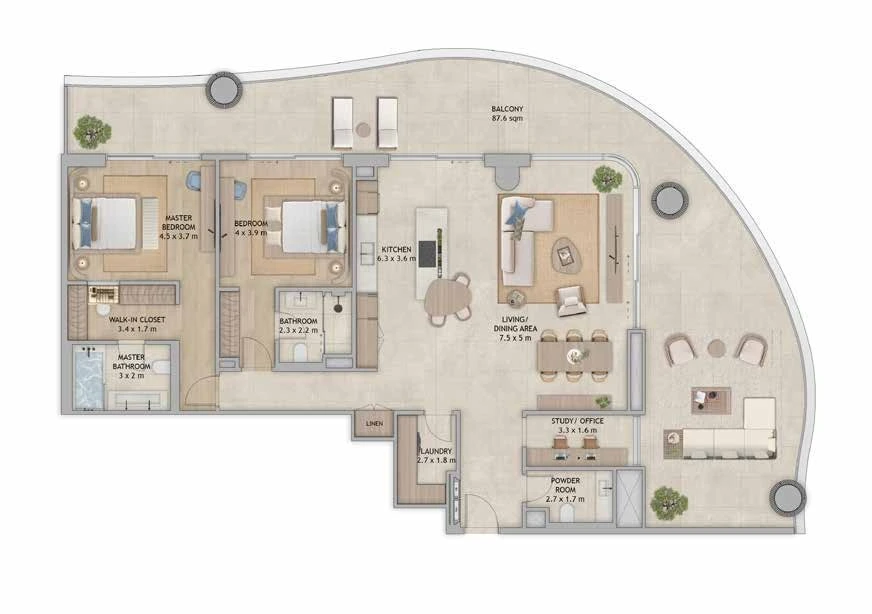 Floor plan for Type 1