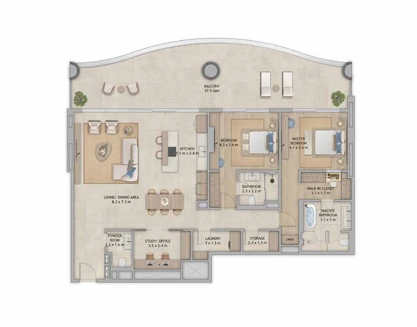 Floor plan for Type 3