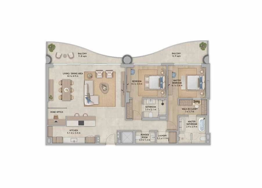 Floor plan for Type 2