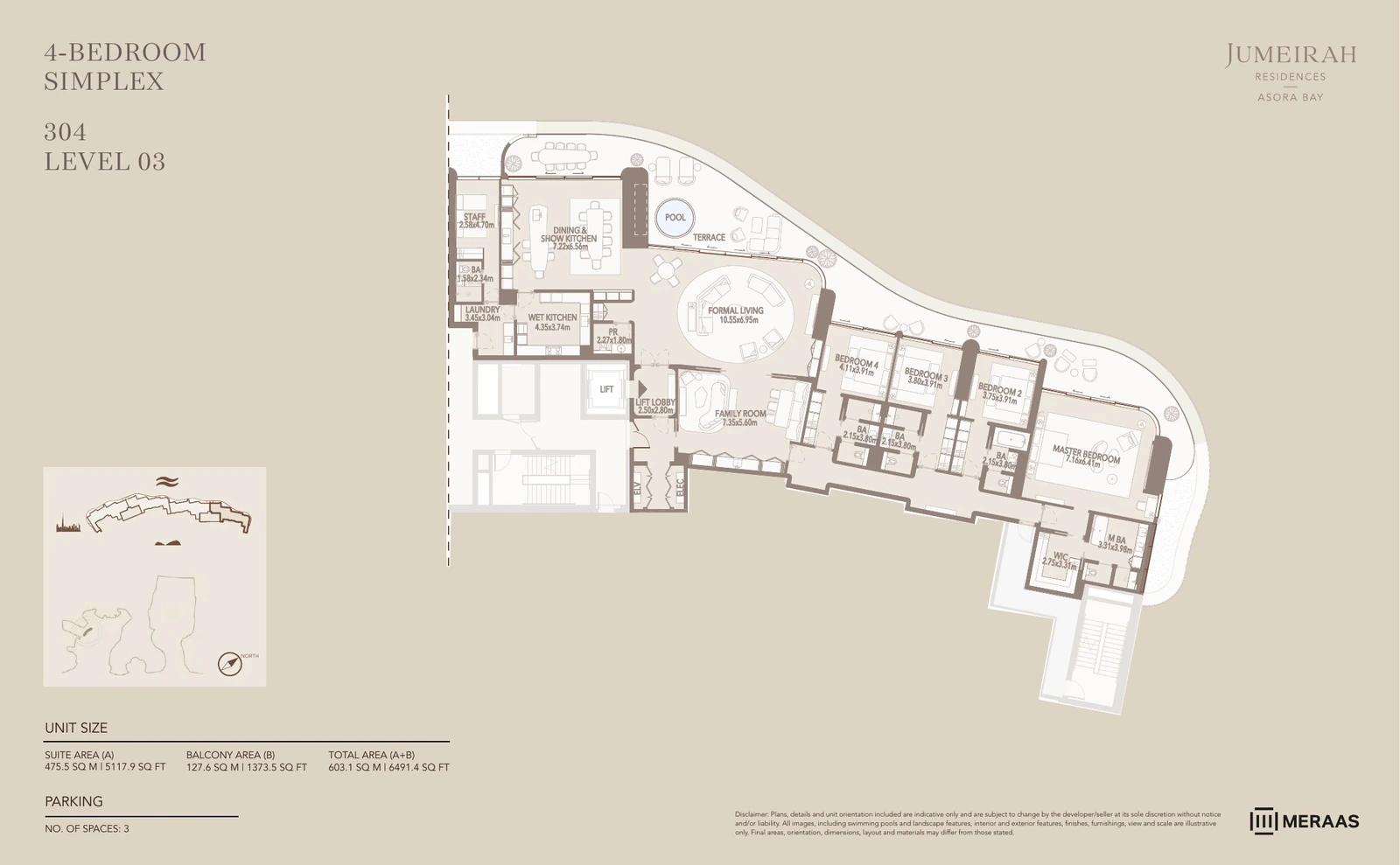Floor plan for Type 4 - 304