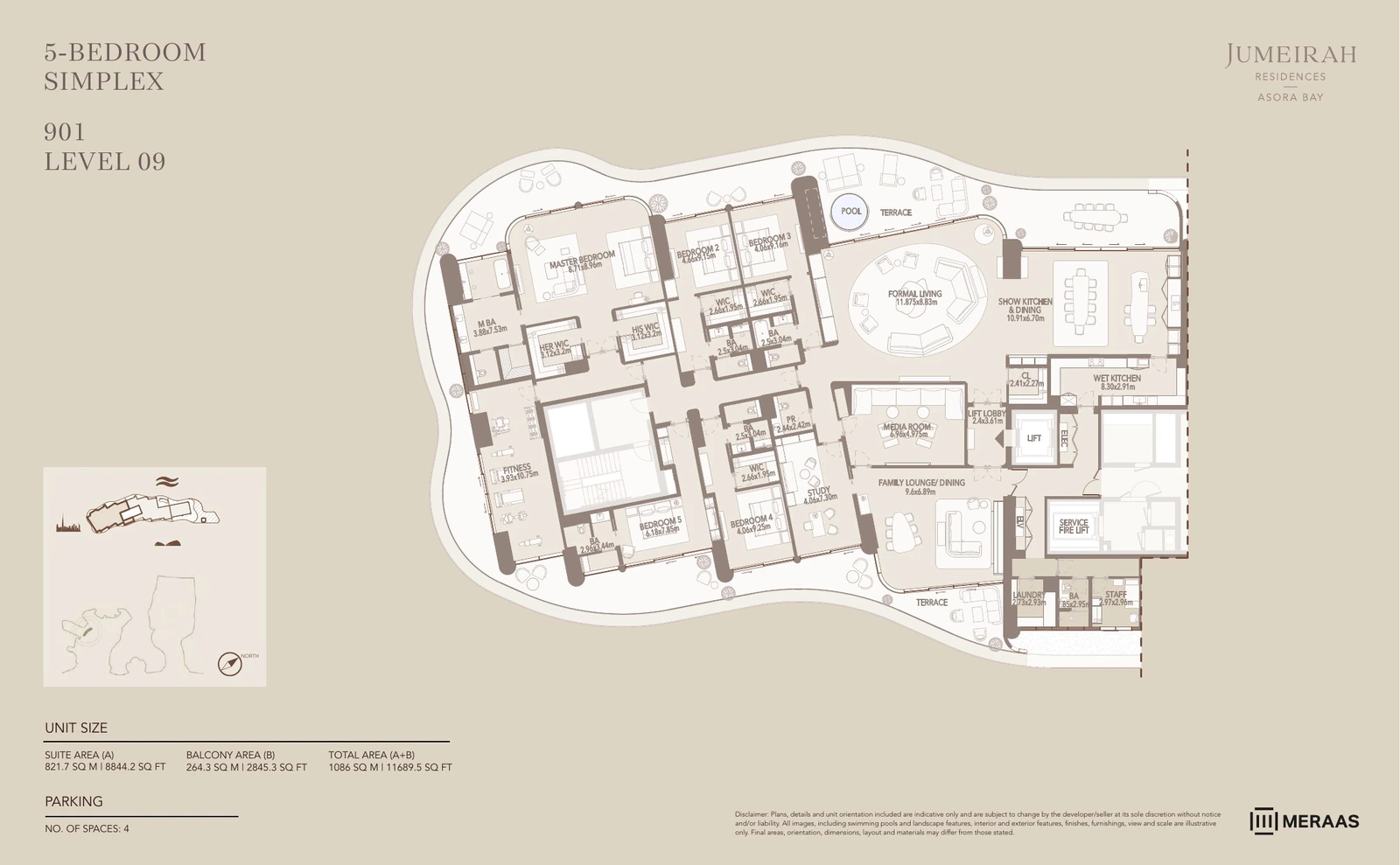 Floor plan for Type 1 - 901