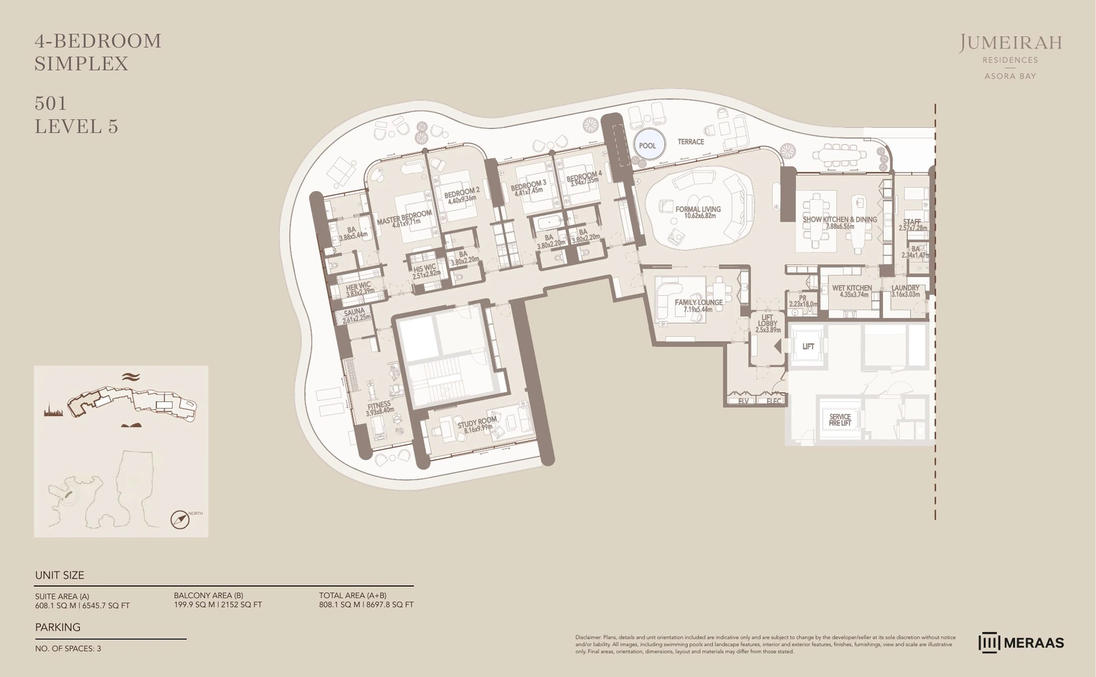 Floor plan for Type 1 - 501
