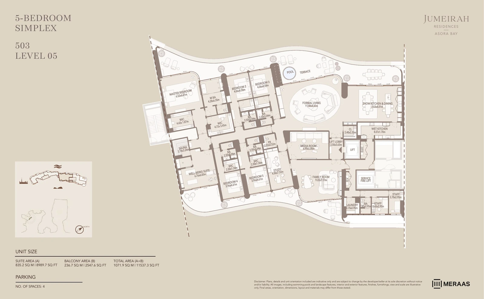Floor plan for Type 3 - 503