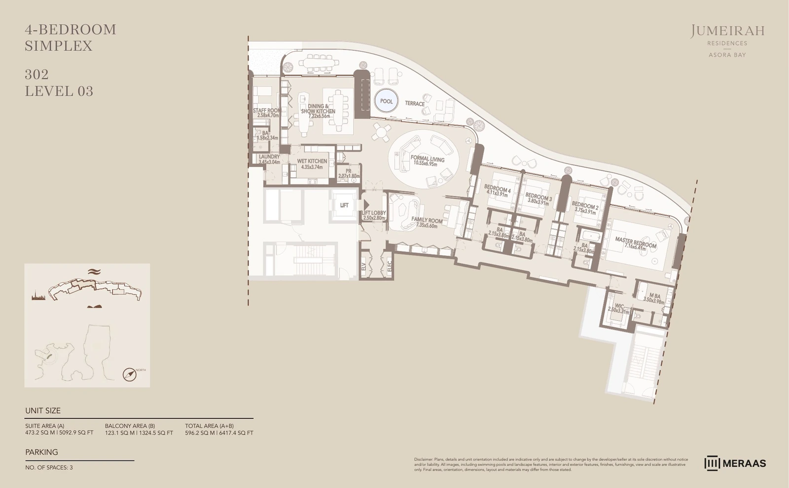 Floor plan for Type 2 - 302