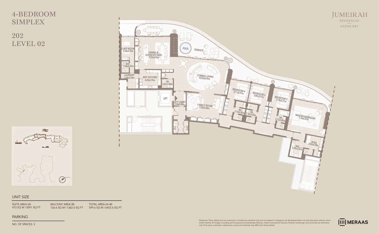 Floor plan for Type 2 - 202