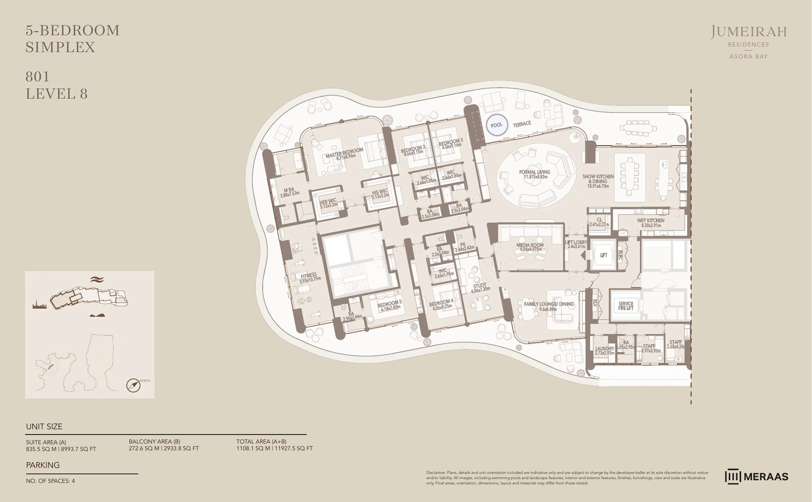 Floor plan for Type 1 - 801