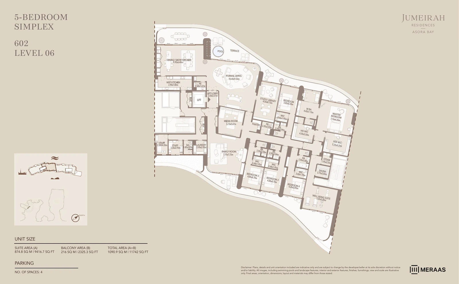 Floor plan for Type 2 - 602